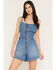 Image #1 - Levi's Women's Jadine Medium Wash Sleeveless Denim Romper, Medium Wash, hi-res