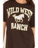 Image #3 - Day Women's Wild West Ranch Short Sleeve Graphic Tee, Brown, hi-res