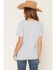 Image #4 - Cowgirl Up Women's Logo Star Short Sleeve Graphic Tee, Blue, hi-res