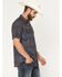 Image #2 - Moonshine Spirit&reg; Men's Hay Day Medallion Print Short Sleeve Western Shirt, Blue, hi-res