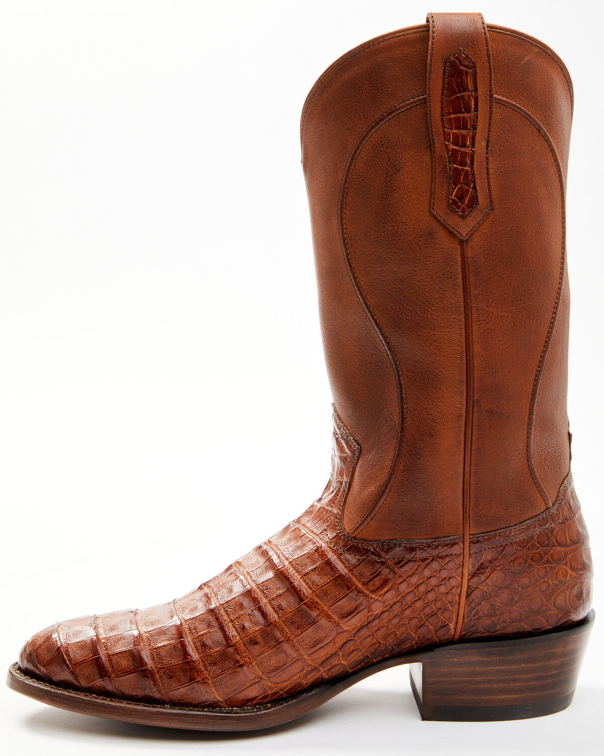 Image #3 - Cody James Black 1978&reg; Men's Chapman Exotic Caiman Belly Western Boots - Round Toe, Cognac, hi-res