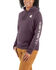 Image #1 - Carhartt Women's Relaxed Fit Heather Logo Sleeve Graphic Work Hoodie, Purple, hi-res