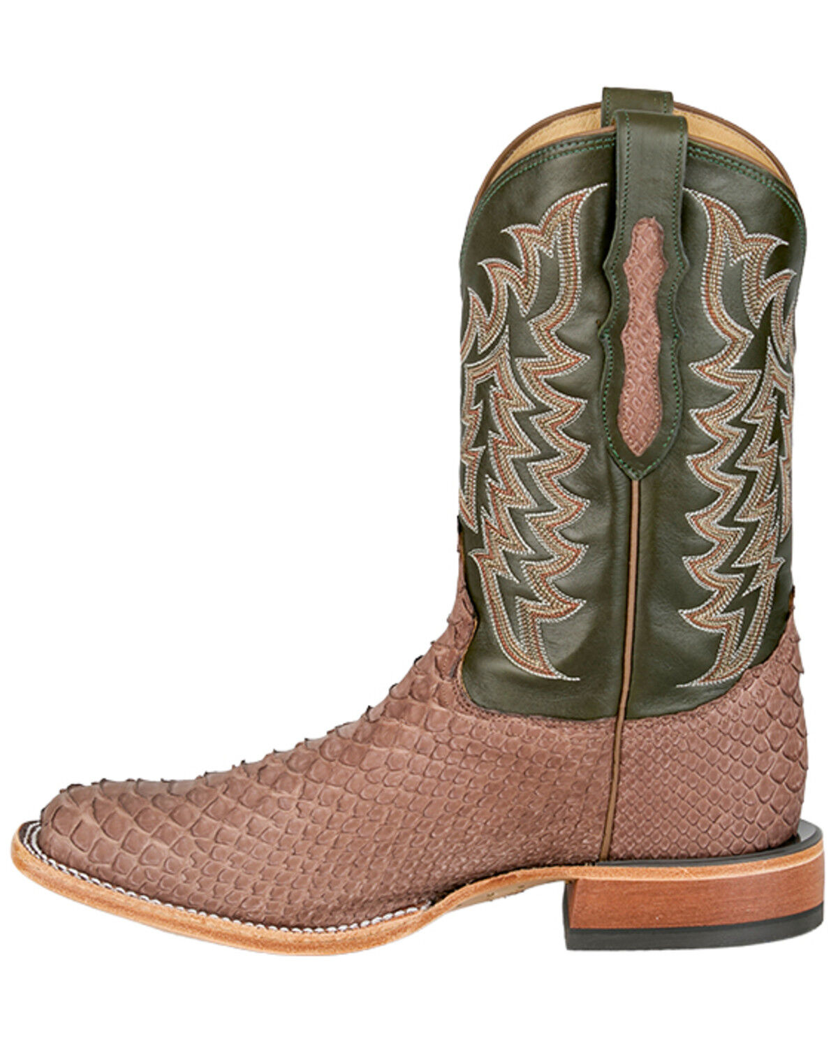 Image #3 - Tony Lama Men's Mario Exotic Python Western Boots - Broad Square Toe, Brown, hi-res
