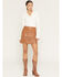 Image #2 - Idyllwind Women's Irene Fringe Faux Leather Skirt, Caramel, hi-res