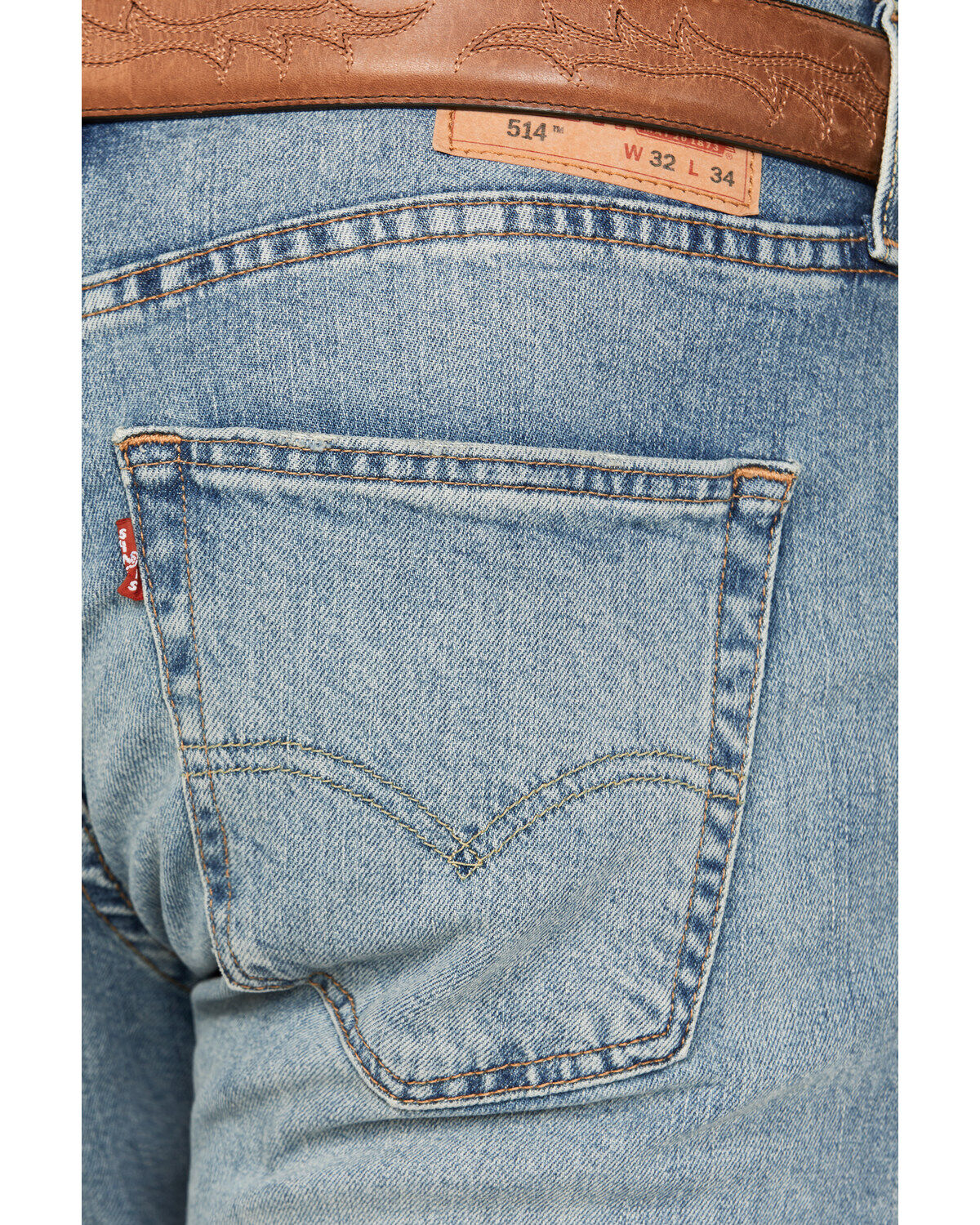 Image #4 - Levi's Men's 514&trade; Any Second Now Straight Stretch Denim Jeans, Light Wash, hi-res
