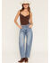 Image #1 - Levi's Women's Medium Wash High Rise Cinch Barrel Denim Jeans, Medium Wash, hi-res