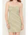 Image #3 - Cleo + Wolf Women's Lace Strapless Tube Mini Dress, Sage, hi-res