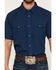 Image #3 - RANK 45&reg; Men's RODEOTEK&trade; 2.0 Sky Grid Geo Print Short Sleeve Snap Western Shirt, Navy, hi-res