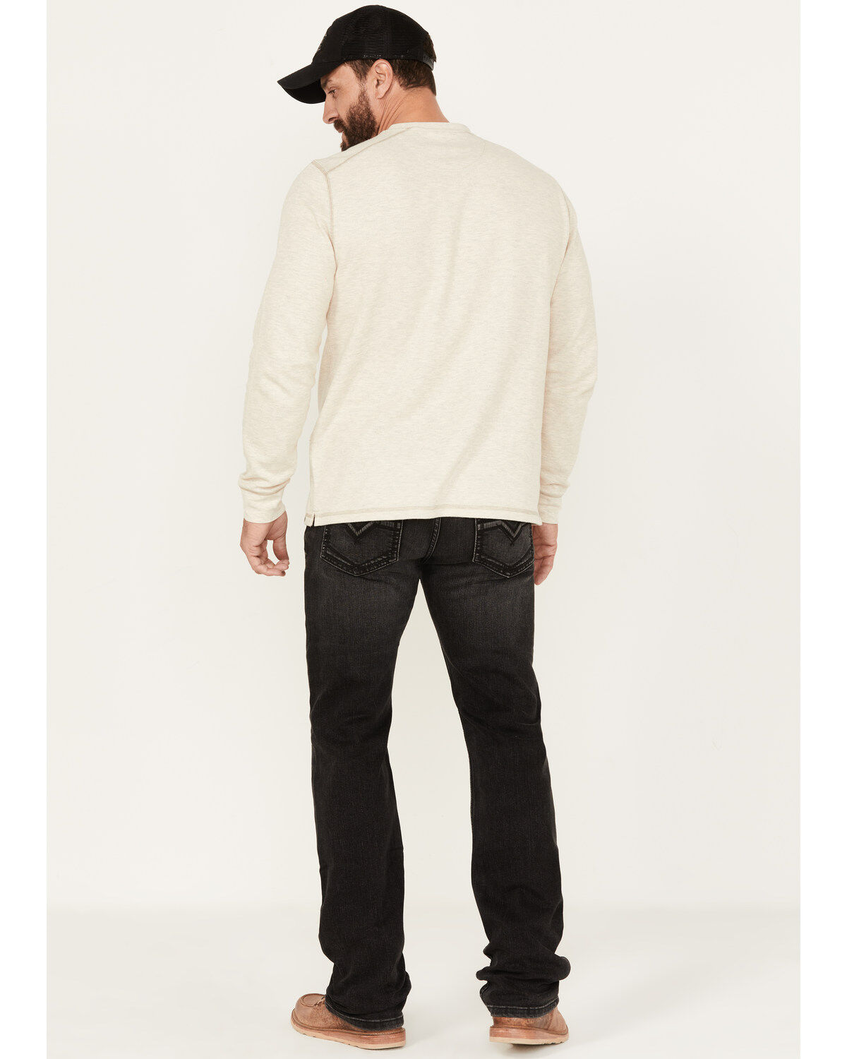 Image #3 - Moonshine Spirit&reg; Men's Rocky Mountain Wash Decker Slim Straight Stretch Denim Jeans, Black, hi-res