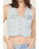 Image #3 - Levi's Women's Light Wash Denim Racer Vest, Light Wash, hi-res