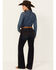 Image #3 - Shyanne Women's Tess Mid Rise Trouser Performance Stretch Denim Jeans, Dark Wash, hi-res