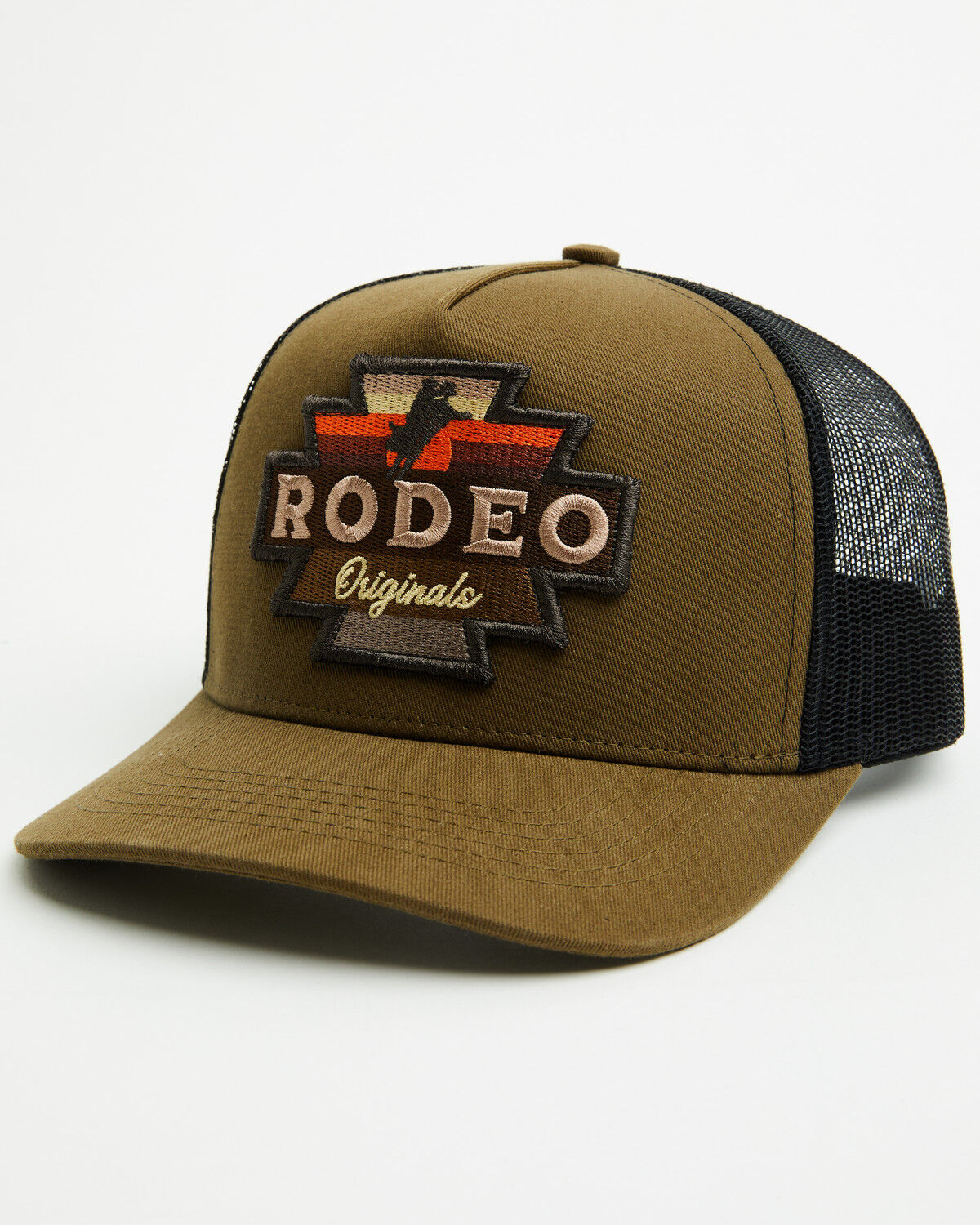 Image #1 - RANK 45&reg; Men's Rodeo Originals Ball Cap, Brown, hi-res