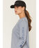 Image #2 - Carhartt Women's Loose Fit Heavyweight Long Sleeve Graphic Tee, Navy, hi-res