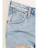 Image #2 - Wrangler Women's Bloom Light Wash High Rise Cowboy Denim Shorts, Light Wash, hi-res