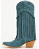 Image #3 - Idyllwind Women's Sterling Suede Fringe Western Boots - Snip Toe, Blue, hi-res