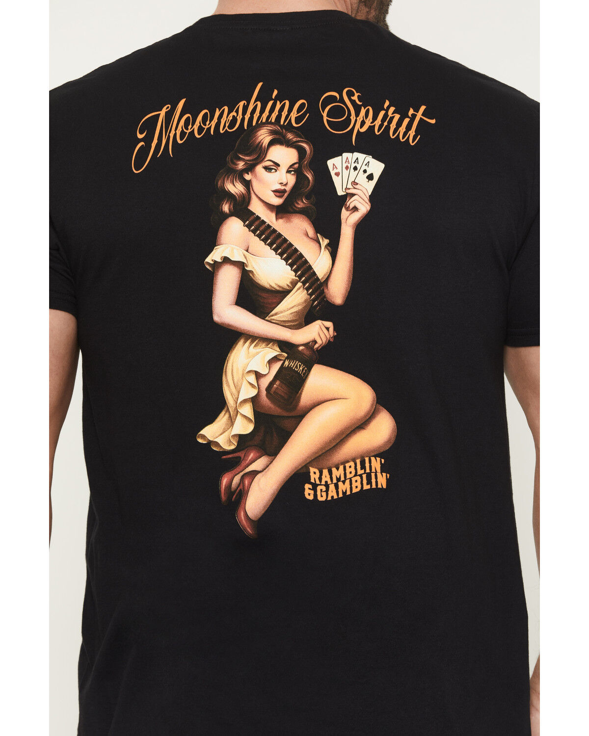 Image #4 - Moonshine Spirit&reg; Men's Lady Short Sleeve Graphic T-Shirt, Black, hi-res