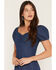 Image #2 - Idyllwind Women's Elizabeth Denim Midi Dress, Dark Wash, hi-res