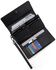Image #3 - Wrangler Women's Denim Woven Tri-Fold Wristlet Wallet, Black, hi-res