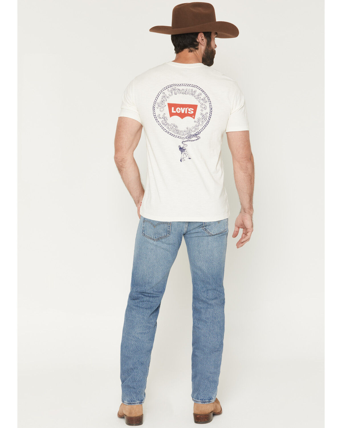 Image #3 - Levi's Men's 501&reg; Road Work Medium Wash Relaxed Straight Rigid Denim Jeans, Medium Wash, hi-res
