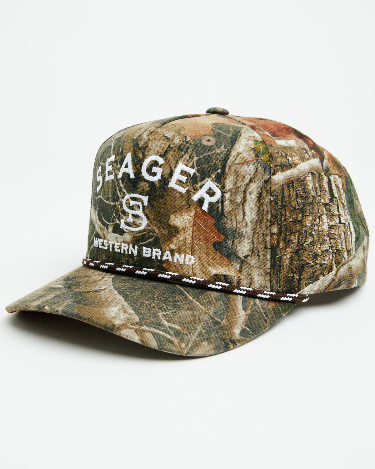 Seager Men's Camo Printed Branded Ball Cap, Camouflage, hi-res