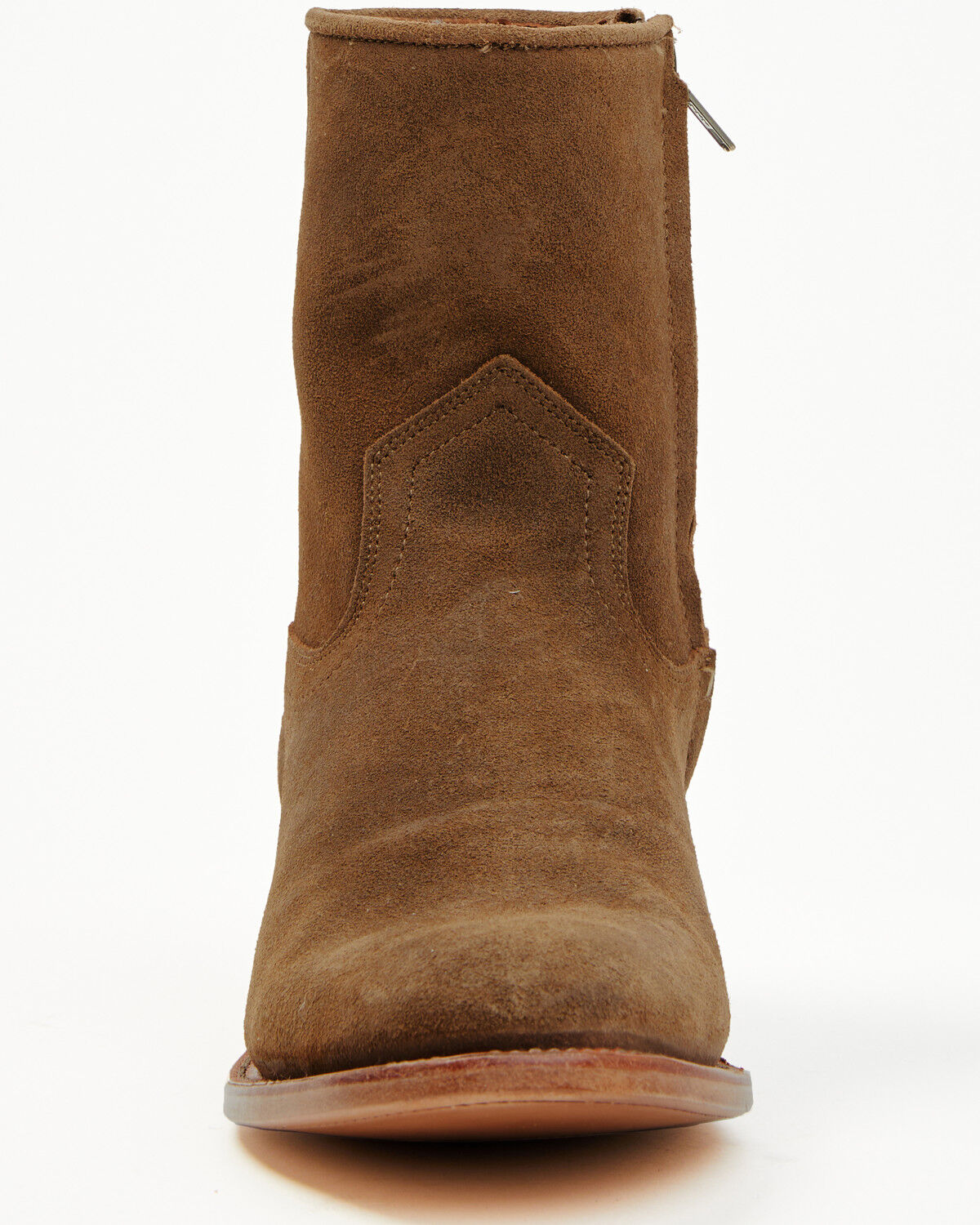 Image #4 - Moonshine Spirit&reg; Men's 8" Pancho Roughout Zipper Western Boots - Round Toe, Brown, hi-res