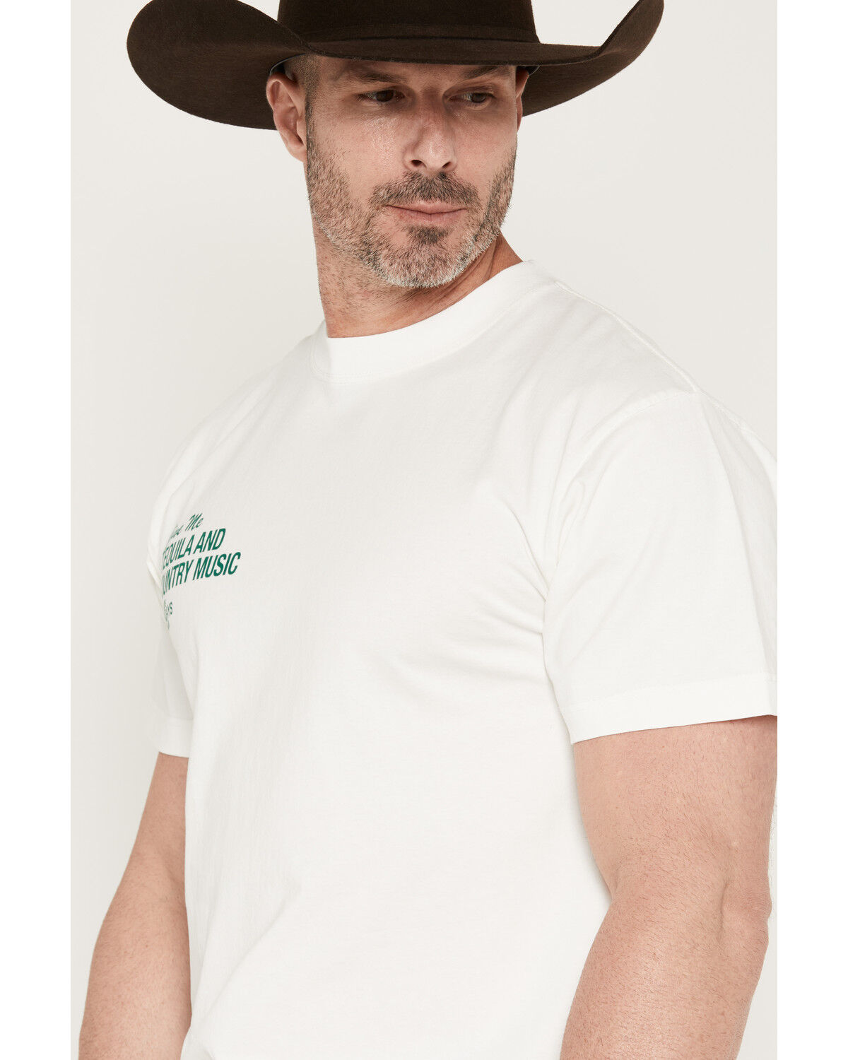 Image #3 - Los Sundays Men's Tequila & Country Music Short Sleeve Graphic T-Shirt, White, hi-res