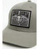 Image #2 - Cinch Men's FlexFit Logo Patch Ball Cap, Grey, hi-res