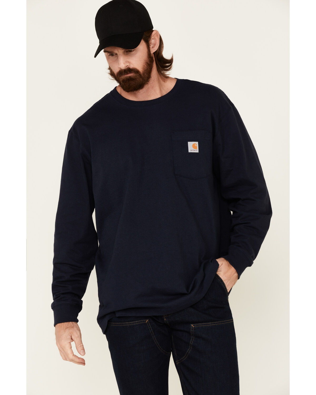 Image #2 - Carhartt Men's Rugged Flex&reg; Relaxed Double Front Work Jeans, Indigo, hi-res