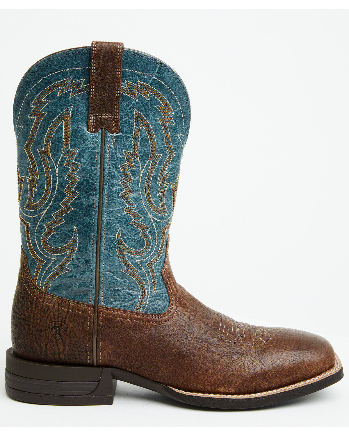 Image #2 - Ariat Men's Steadfast Performance Western Boots - Broad Square Toe, Brown, hi-res