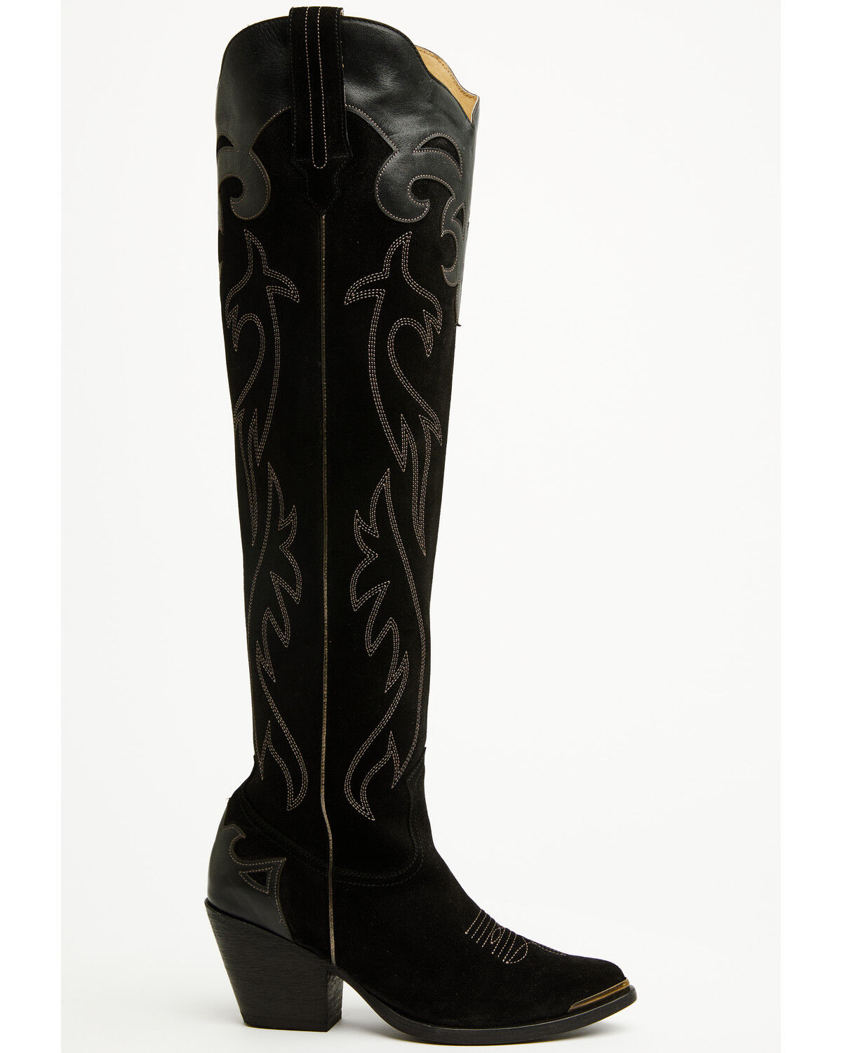 Image #2 - Idyllwind Women's Cordero Suede Tall Western Boots - Round Toe, Black, hi-res