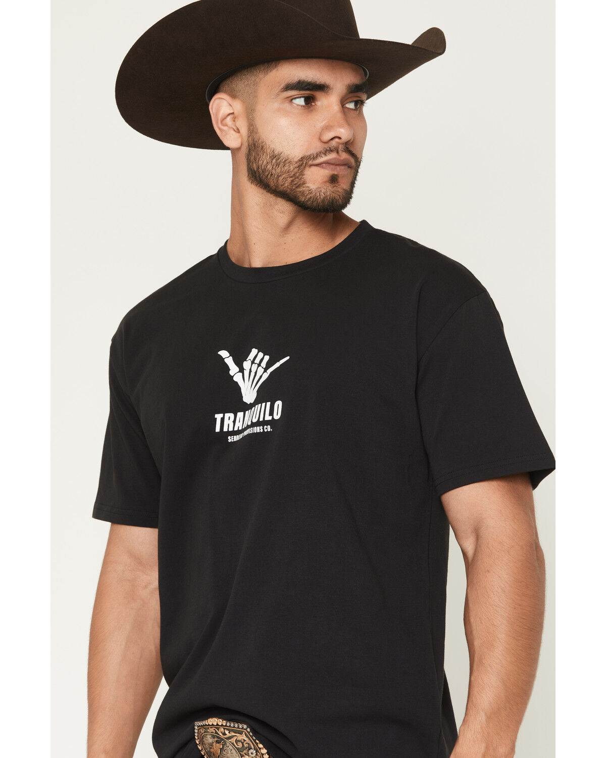 Image #2 - Sendero Provisions Men's Tranquilo Short Sleeve Graphic T-Shirt, Black, hi-res