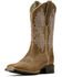 Image #2 - Ariat Women's Canyon Point Performance Western Boots - Broad Square Toe, Brown, hi-res