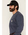 Image #3 - Carhartt Men's FR Loose Fit Lightweight Bandana Print Long Sleeve Graphic T-Shirt, Dark Blue, hi-res