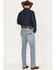 Image #3 - RANK 45&reg; Men's Pistol Wash Ambush Slim Straight Performance Stretch Denim Jeans, Light Wash, hi-res