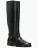Image #1 - Frye Women's Melissa Belted Riding Wide Calf Fashion Boots - Round Toe, Black, hi-res