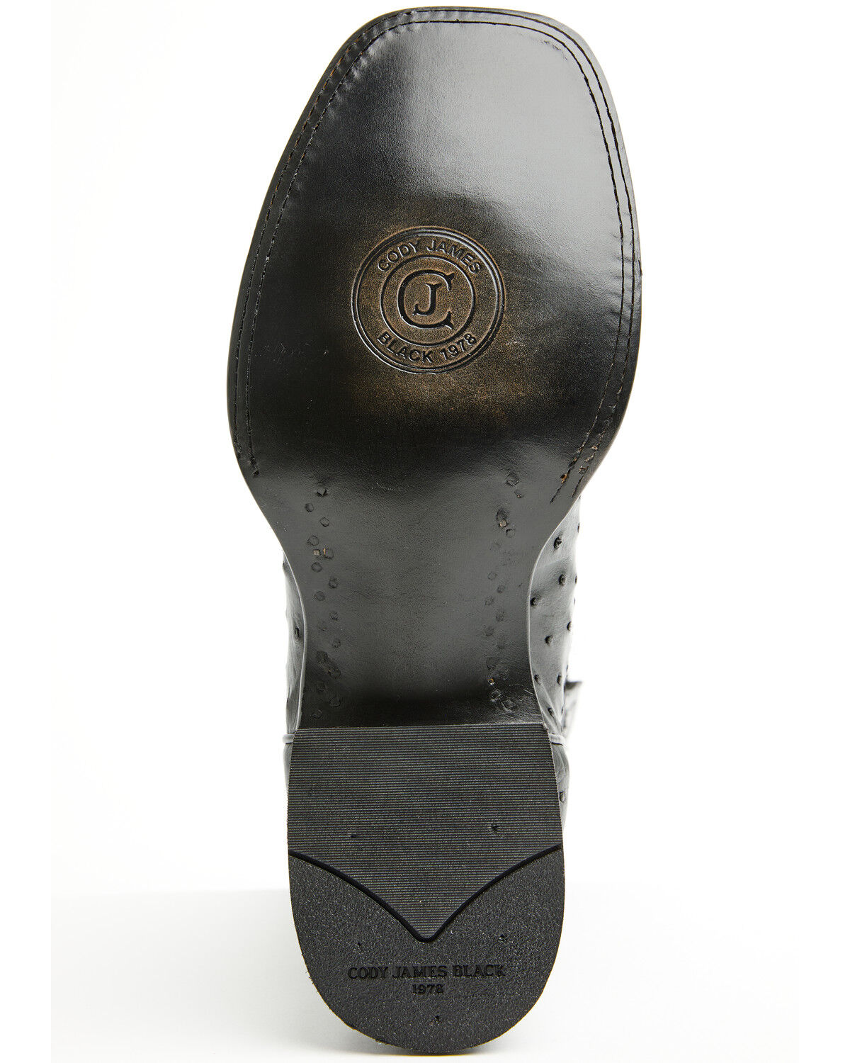 Image #7 - Cody James Black 1978&reg; Men's The Hayward Exotic Full Quill Ostrich Western Boots - Broad Square Toe, Black, hi-res