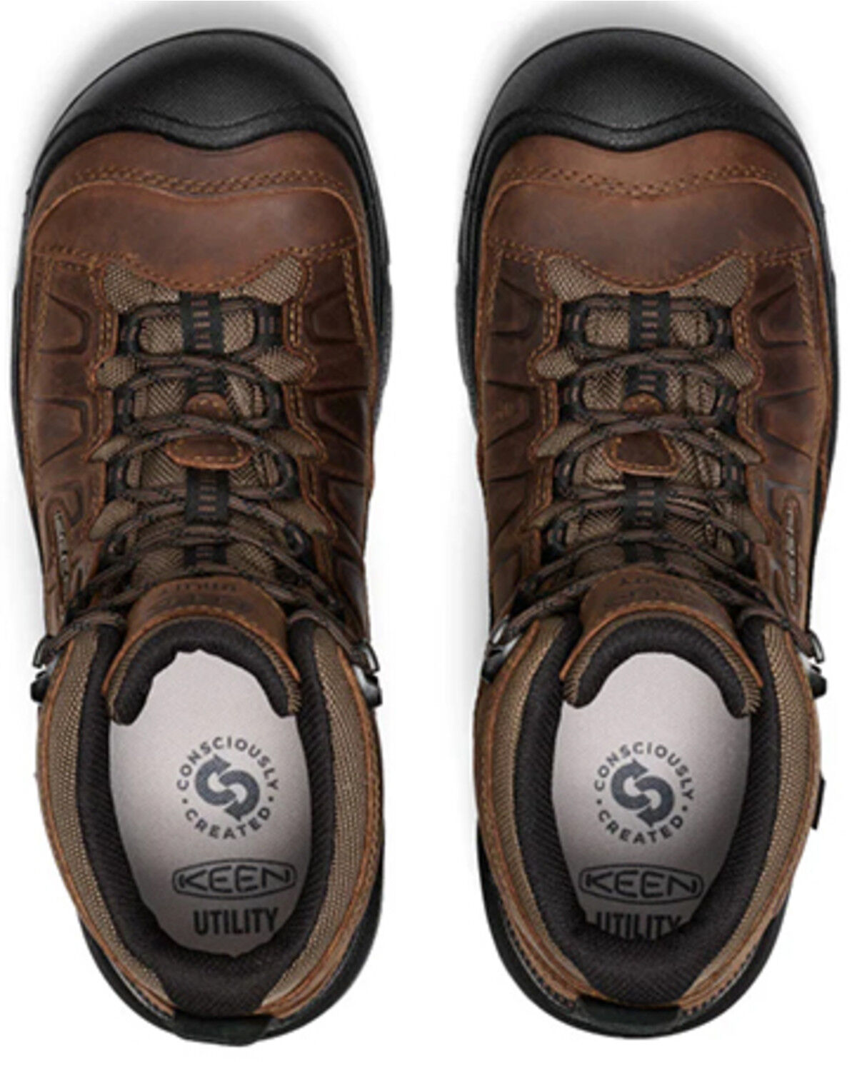 Image #4 - Keen Men's Targhee IV Waterproof Work Boots - Carbon Toe, Brown, hi-res