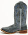 Image #3 - Laredo Women's Chic Performance Western Boots - Broad Square Toe, Blue, hi-res
