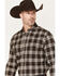 Image #2 - Cody James Black 1978&reg; Men's McCone Plaid Print Long Sleeve Button-Down Flannel Shirt, Dark Brown, hi-res