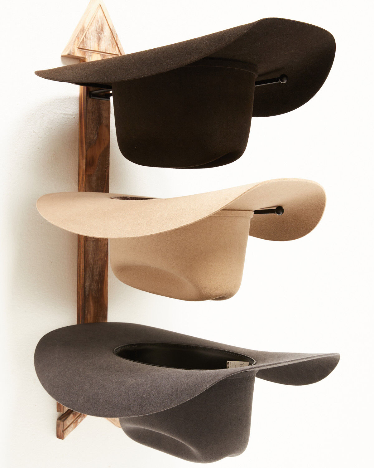 Image #7 - BB Ranch&reg; Arrow Wood And Metal Hat Rack, Brown, hi-res