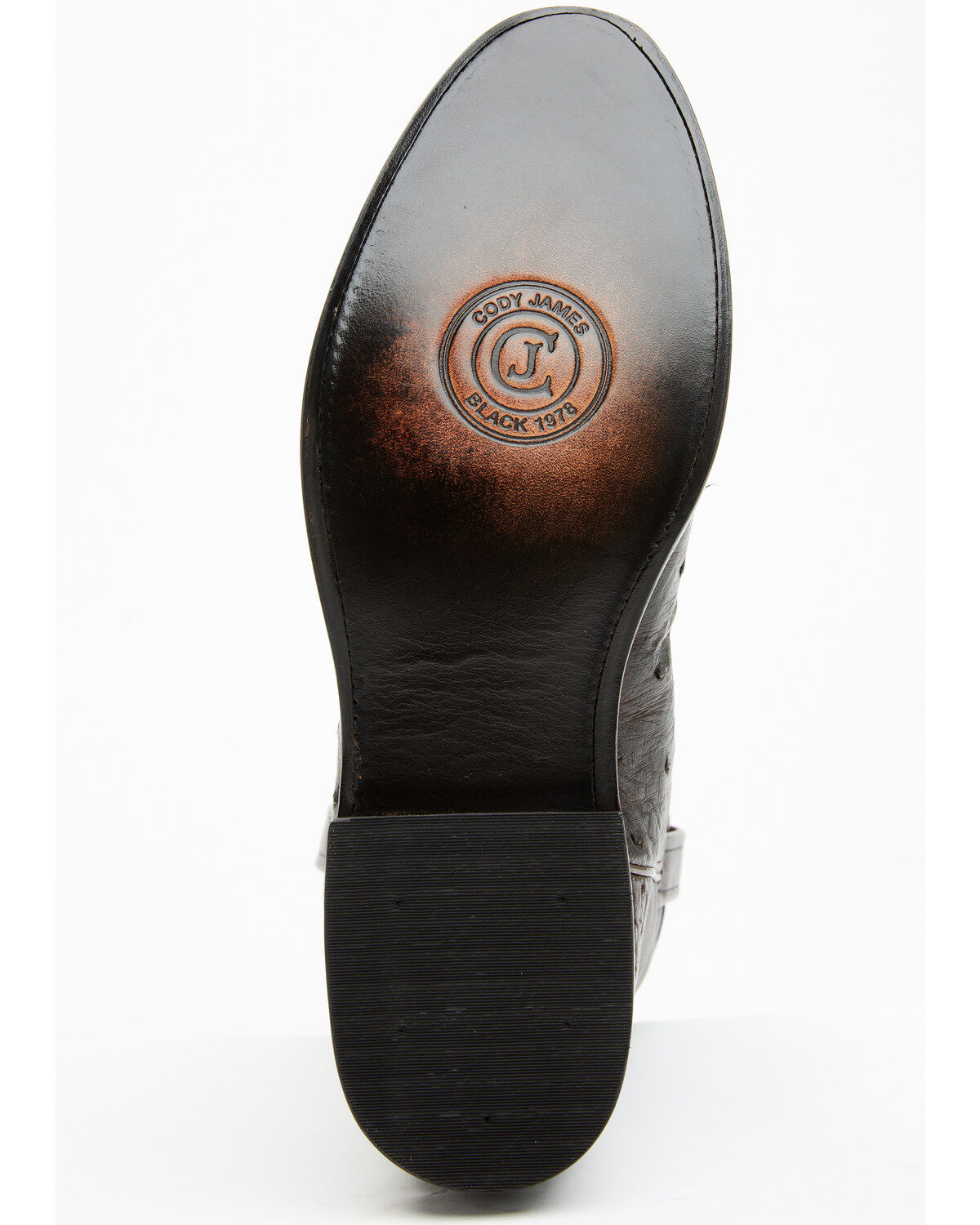 Image #7 - Cody James Black 1978&reg; Men's Carmen Exotic Full-Quill Ostrich Roper Boots - Round Toe, Chocolate, hi-res