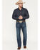 Image #1 - Ariat Men's M4 Adkins Turnout Boot Cut Jeans, Blue, hi-res