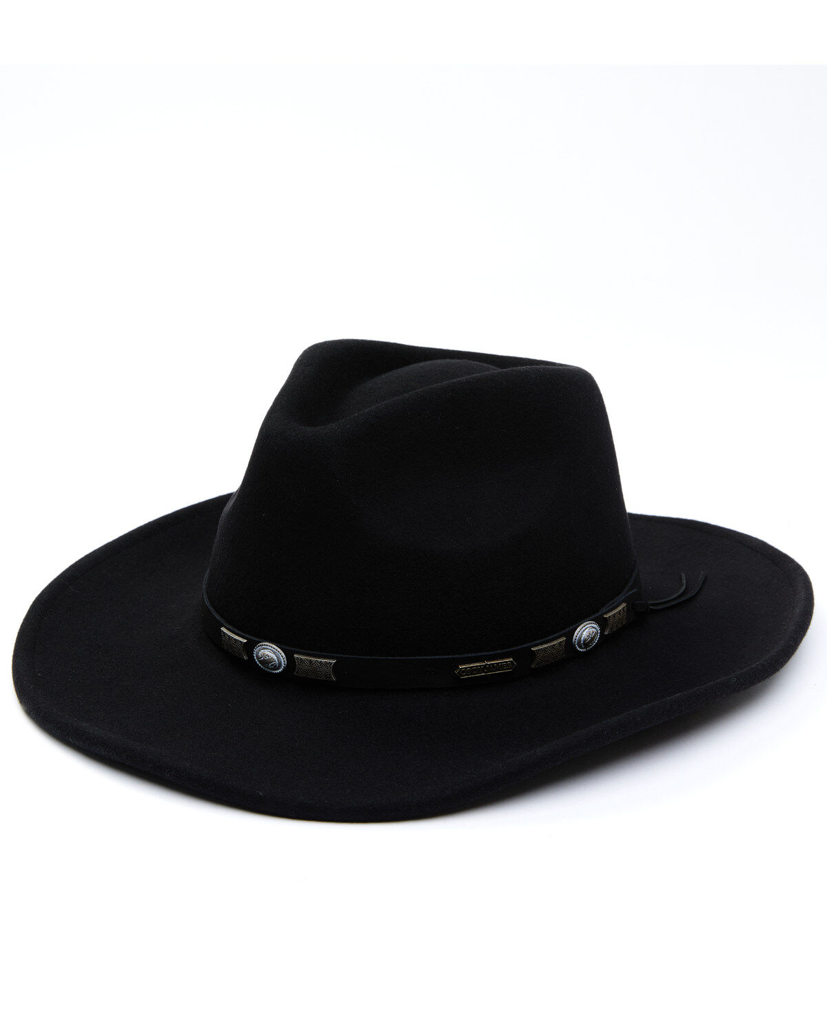 Cody James Men's Wool Felt Western Fashion Hat, Black, hi-res