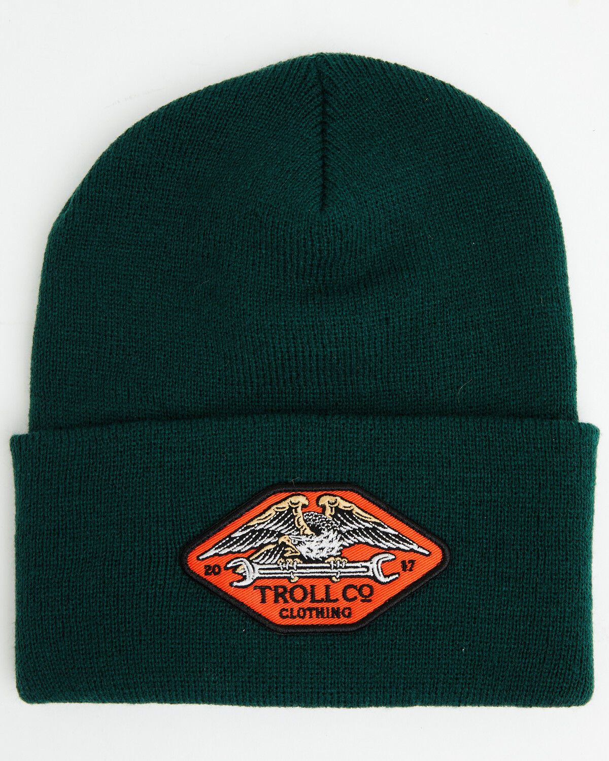 Troll Co Wing Spanner Beanie, Dark Green, hi-res