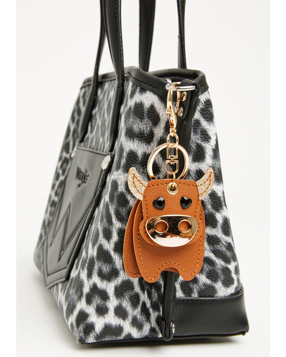 Image #1 - Shyanne Women's Bull Stacked Bag Charm, Brown, hi-res