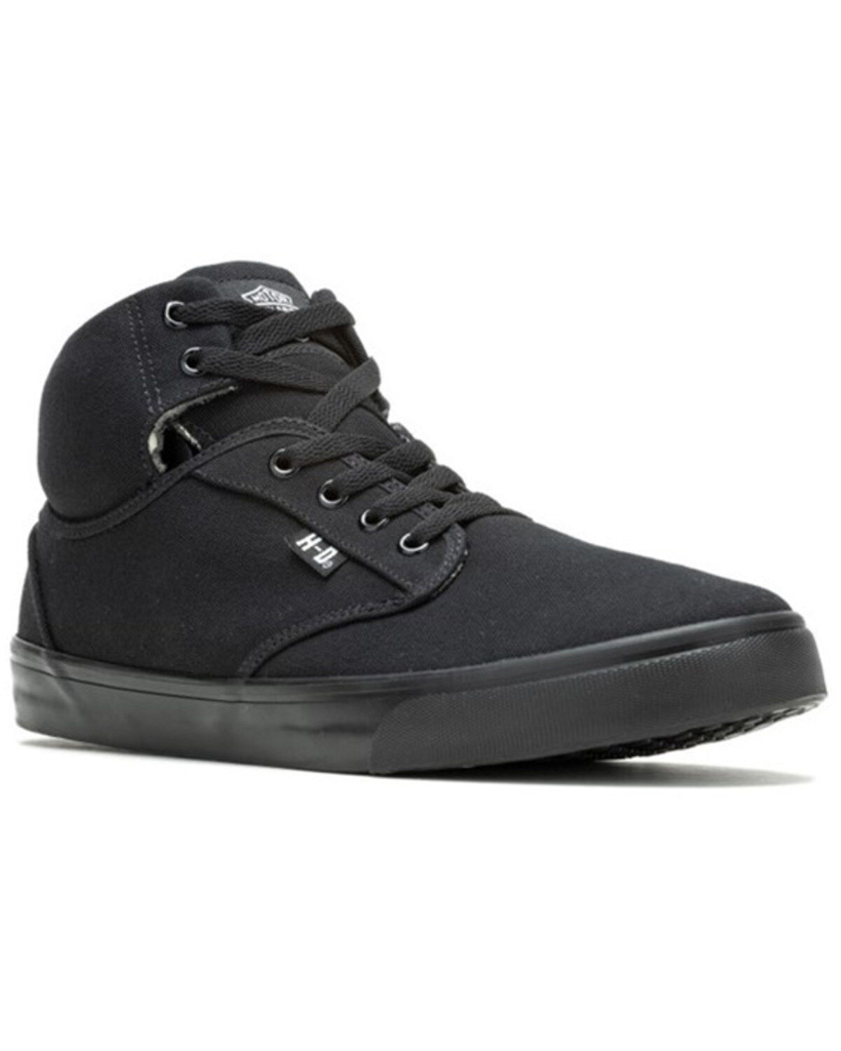 Harley Davidson Men's Wrenford Casual Motorcycle Sneakers, Black, hi-res