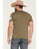 Image #4 - Grunt Style Men's Patriot Short Sleeve Graphic T-Shirt, Olive, hi-res