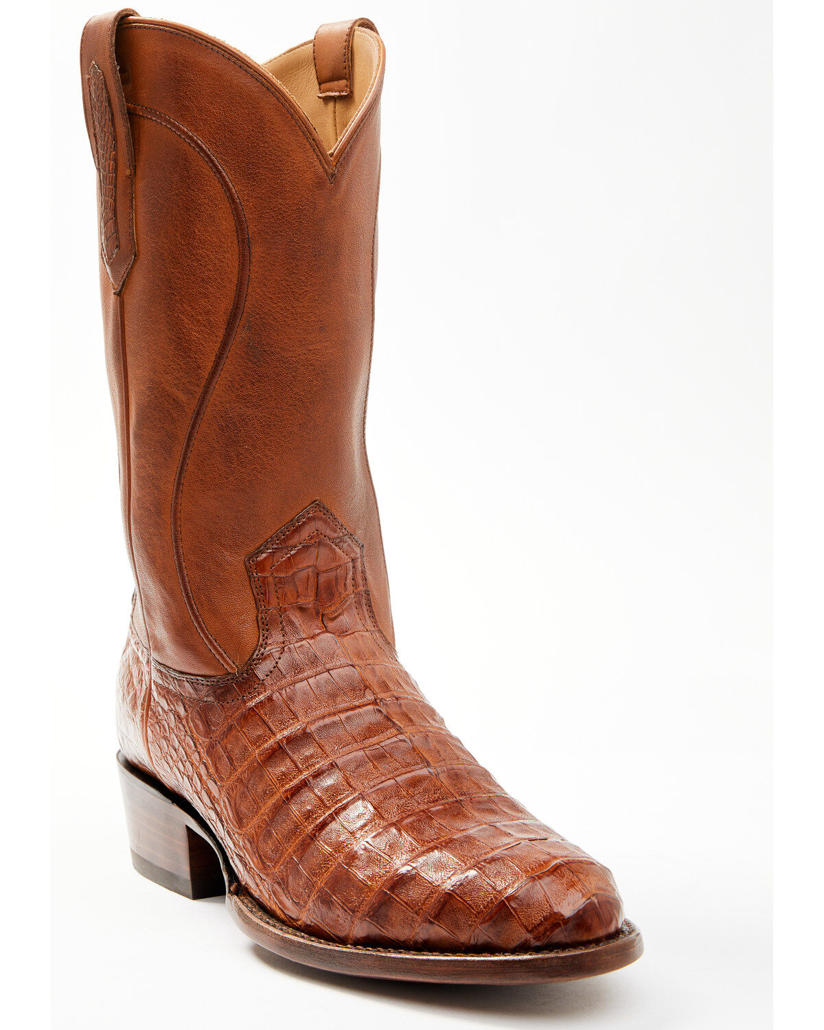 Image #1 - Cody James Black 1978&reg; Men's Chapman Exotic Caiman Belly Western Boots - Round Toe, Cognac, hi-res