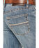Image #4 - Rock & Roll Denim Men's Double Barrel Medium Wash Relaxed Straight Stretch Denim Jeans, Medium Wash, hi-res