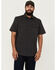 Image #1 - Hawx Men's Solid Short Sleeve Button-Down Work Shirt - Big, Charcoal, hi-res